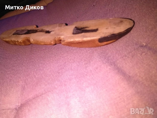 Африканска дървена маска 223х50х26мм, снимка 5 - Декорация за дома - 52839839