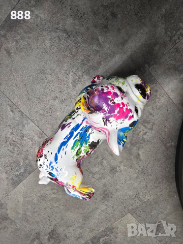 статуетка шарен френски булдог , снимка 3 - Статуетки - 52816013