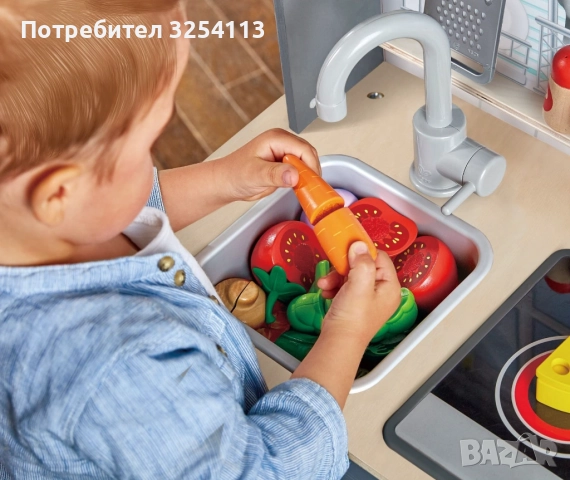 Детска дървена кухня звук и светлина, снимка 8 - Играчки за стая - 52494403