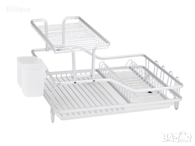 Сушилник за съдове с 2 нива и включена тава, снимка 5 - Други - 52853534