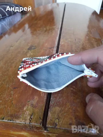 Старо мънистено портмоне #16, снимка 4 - Други ценни предмети - 50057859