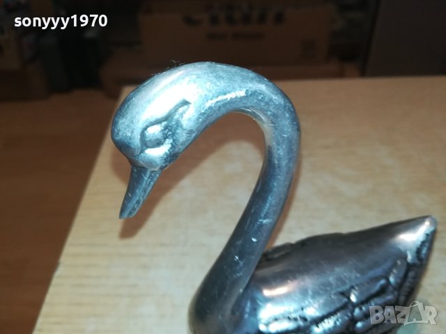 ЛЕБЕД-15Х13Х6СМ-ВНОС ФРАНЦИЯ 0810231114, снимка 4 - Антикварни и старинни предмети - 42479344