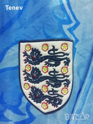 Англия 1992-1993 Умбро Ретро Vintage оригинална тениска футболна фланелка England Umbro трети екип, снимка 5 - Тениски - 41406524