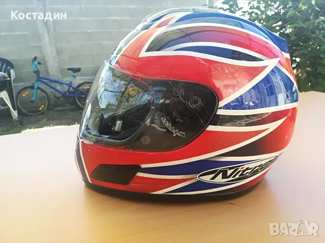 Мото каска Nitro Fibroglass размер М 58 см, снимка 3 - Аксесоари и консумативи - 55791777