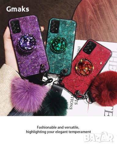 Луксозен кейс с камъни и холдър Huawei P40 Pro и P40 Lite 5G, снимка 7 - Калъфи, кейсове - 42166515