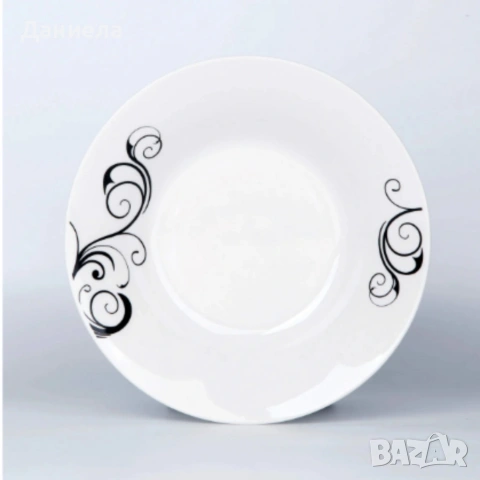 Комплект чинии 24 части с елегантен винтидж дизайн – Възвишен стил за всяка трапеза, снимка 4 - Чинии - 53309586