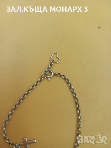 Сребърна гривна, снимка 2 - Гривни - 44766732