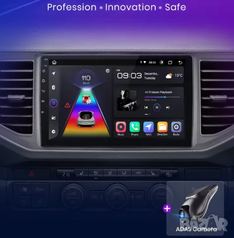 Мултимедия, Двоен дин, за VW Crafter 2017-2021, Андроид, Volkswagen Crafter, 10", навигация, Android, снимка 4 - Аксесоари и консумативи - 48918766