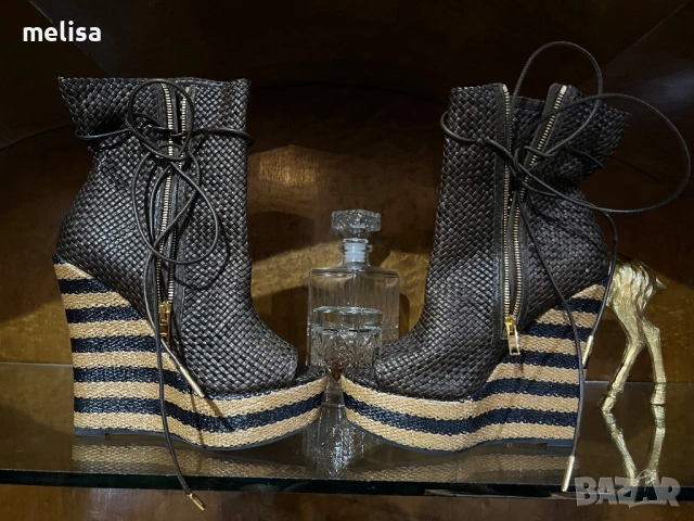 Burberry боти с отворени пръсти