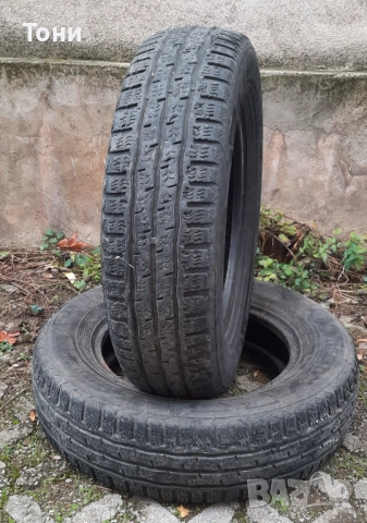 2 броя зимни гуми 195 75 16с бусови 7мм, снимка 2 - Гуми и джанти - 52508480