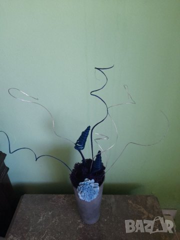 Декорирана метална винтиндж ваза , снимка 7 - Декорация за дома - 39724238