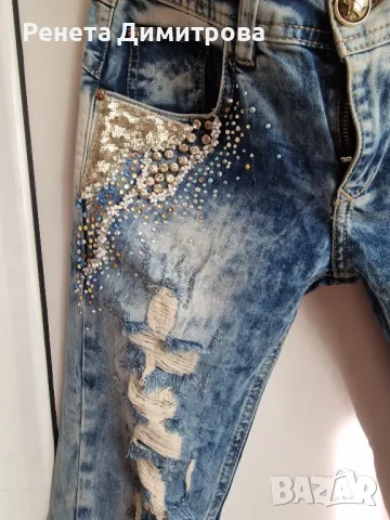 дамски дълги дънки , снимка 3 - Дънки - 50218182