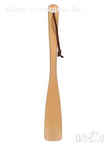 Обувалка дървена, Здрава плътна, 30х4 см, снимка 1