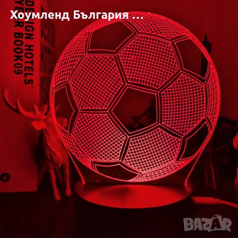 3D лампа футболна топка, снимка 4 - Футбол - 42084936