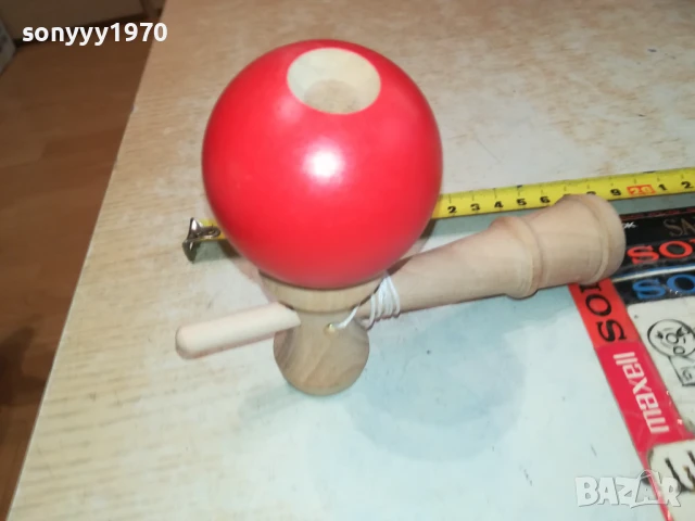 ДЪРВЕНА ИГРА С ТОПКА И ВЪЖЕ 1108250828, снимка 3 - Колекции - 51323296