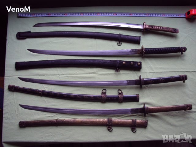 Японски меч нихонто 3 сабя хладно оръжие, снимка 15 - Ножове - 39579059
