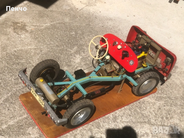 ретро автомобил /учебен демонстрационен модел/ - 1950/60г. - GERMANY, снимка 6 - Антикварни и старинни предмети - 51603142