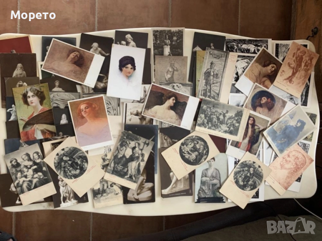 73бр.много стари картички на тема изкуство-Отлично състояние