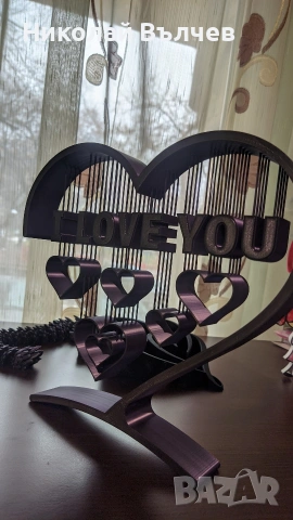 Дизайнерска 3D Скулптура "Вечна Любов" – Уникален Подарък за Специални Моменти, снимка 8 - Романтични подаръци - 53244816