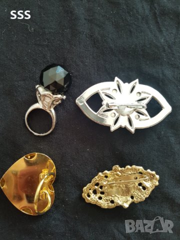 Брошки и пръстен, снимка 4 - Пръстени - 41578524