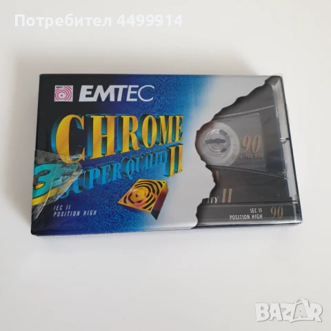 Аудио касета Emtec Chrome Super 90, нова и запечатана, снимка 2 - Други - 51237850