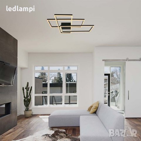 LED Плафониера 47W Черна Димиране Топло Бяла Светлина, снимка 7 - Лампи за таван - 42507196