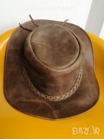 краварска шапка от естествена дебела кожа