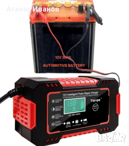 Интелигентно  зарядно за заакумулатор 12V 6A (автомобил кола) , снимка 3 - Аксесоари и консумативи - 36224033