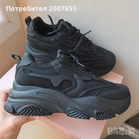 Черни дамски сникъри, снимка 6 - Маратонки - 53922423