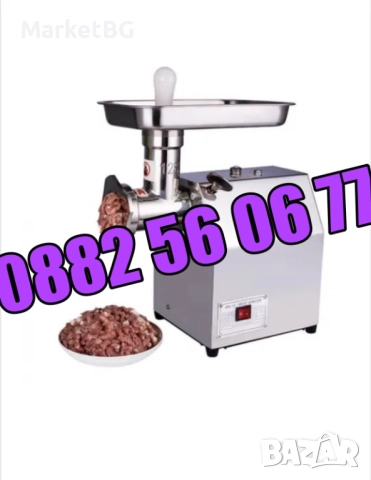 Професионална месомелачка ТК12 1200W, 150 кг/ч с 2 решетки и 2 ножа, снимка 2 - Месомелачки - 51549962
