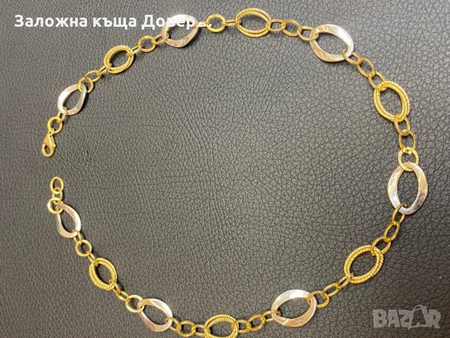 Златна гривна ланче14 к 585 gold zlatna grivna синджир , снимка 7 - Гривни - 34718612