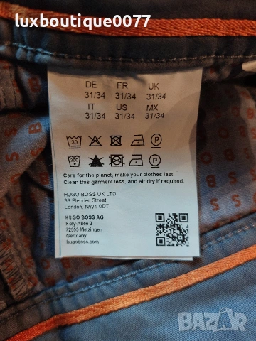 Мъжки панталон Boss Chino Tapered 31/34, снимка 5 - Панталони - 53573169