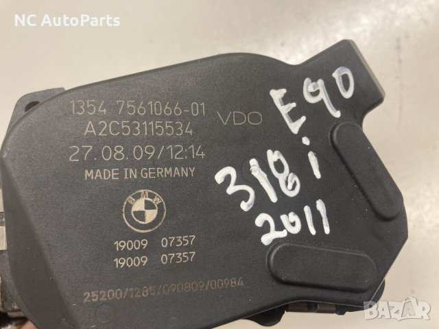 Дроселова клапа за BMW БМВ 3 серия E90/E91/E92/E93 2.0 бензин 7561066-01 2011, снимка 2 - Части - 39401500