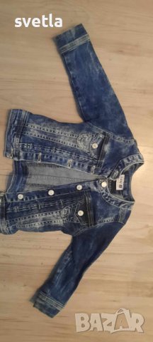 Уникално дънково яке , снимка 3 - Бебешки якета и елеци - 41875596