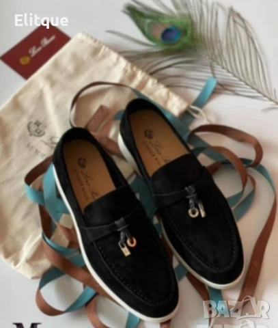 мокасини от естествен велур loro piana , снимка 2 - Дамски елегантни обувки - 53577227