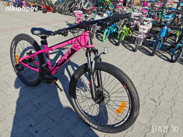 PASSATI Алуминиев велосипед 24" NINJA розов, снимка 4 - Велосипеди - 53830709
