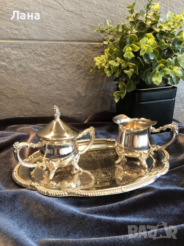 Ретро мельхиор трио и други, внос от Италия , снимка 2 - Декорация за дома - 41370415