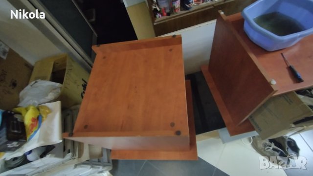 Офис маса , помощна масичка с два плота 60/60/ 56см, снимка 13 - Маси - 40727914