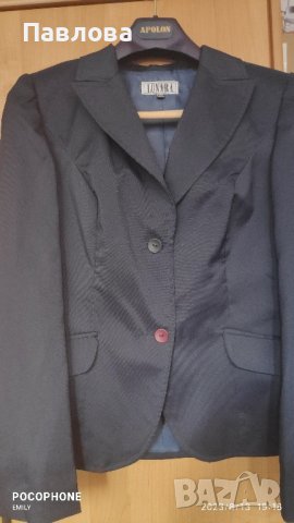Ново синьо дамско сако с подплата , снимка 4 - Сака - 41845401