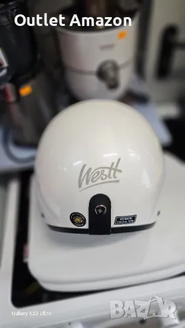 WESTT Vintage Jet Helmet Ретро каска за мотоциклети I Дами и мъже I ECE Certified

, снимка 4 - Аксесоари и консумативи - 47881901