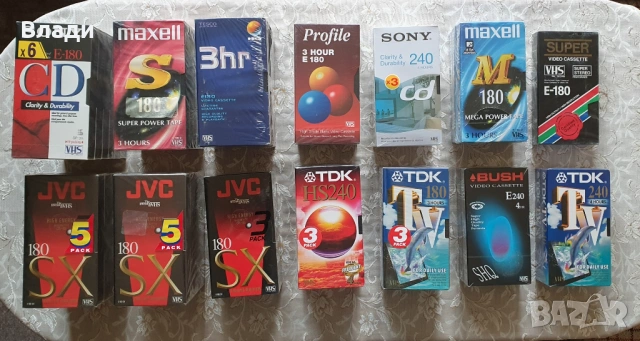 Нови видеокасети TDK, JVC, BASF, Sony, Memorex, Konica, EFBE, снимка 3 - Други жанрове - 44908708