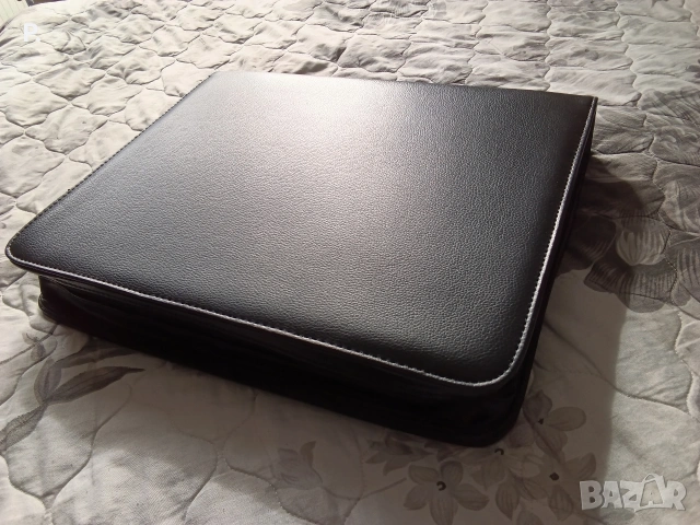 черна кожена чанта папка органайзер , снимка 9 - Чанти - 53140037