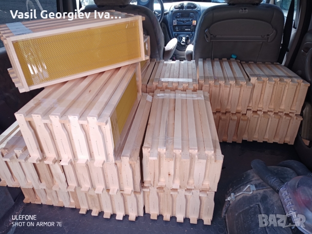 Пчелни рамки с монтирани восъчни основи, снимка 3 - За пчели - 36108620