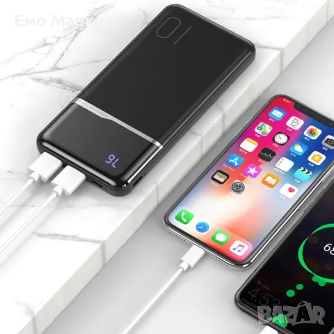 Ултра тънко преносимо зарядно устройство KUULAA power bank 10000mAh - TV500, снимка 4 - Външни батерии - 49242826