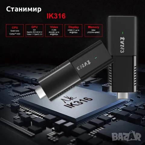 Нов 4K Smart TV Stick R3  – Превърнете всеки телевизор в Смарт!, снимка 4 - Плейъри, домашно кино, прожектори - 55882012