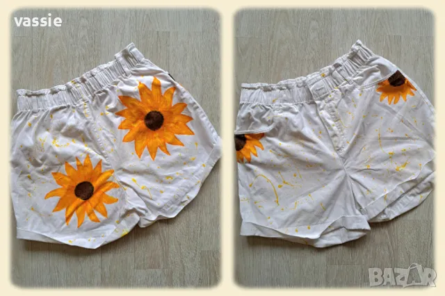 Ръчно рисувани къси панталонки