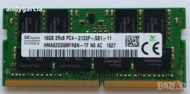 16GB DDR4 2133mhz Samsung Hynix SO-DIMM (1 x 16GB) 260 Pin PC4 17000