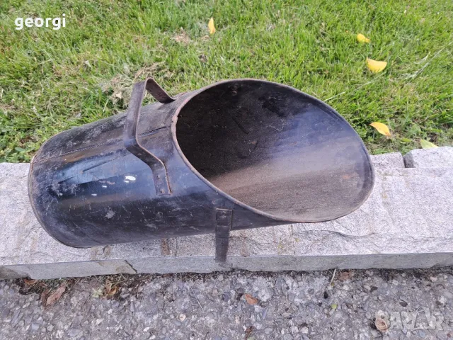 ретро метална кофа за въглища , снимка 3 - Въглища - 50396236