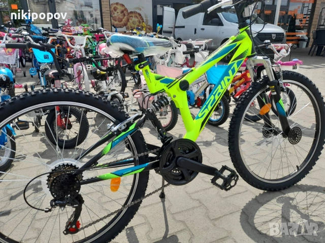 SPRINT Велосипед 24" ELEMENT жълт, снимка 3 - Велосипеди - 53839393