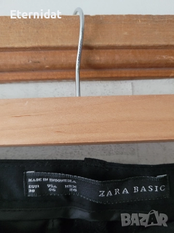 Черен панталон Zara , снимка 6 - Панталони - 51752221